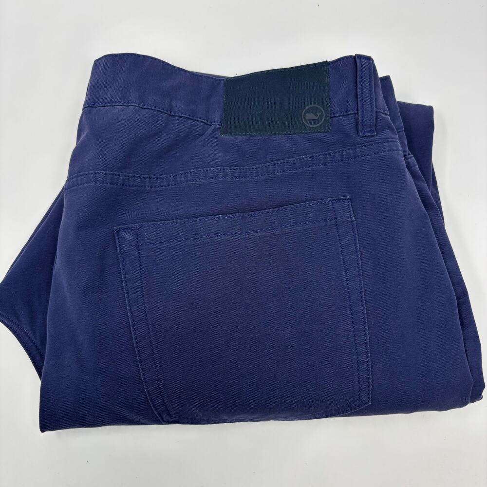 Vineyard Vines OTG Mens 38x30 Navy Blue 5 Pocket Performance Pants